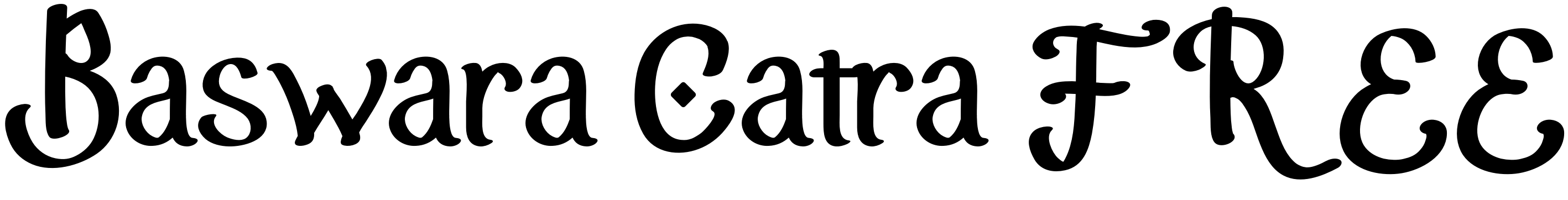 Font Baswara Catra FREE