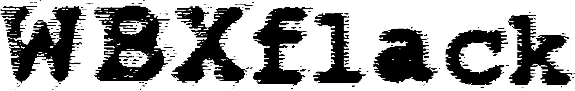 Font WBXflack