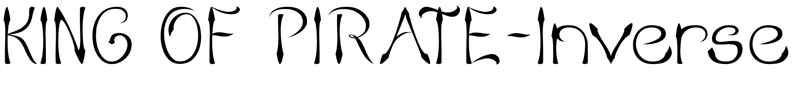 Font KING OF PIRATE-Inverse