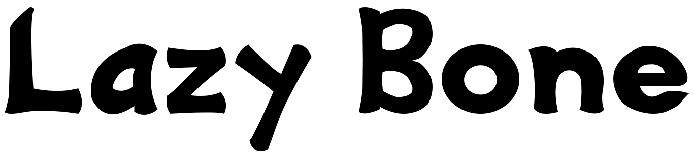 Font Lazy Bone