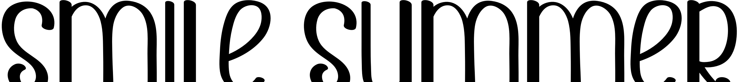Font Smile Summer