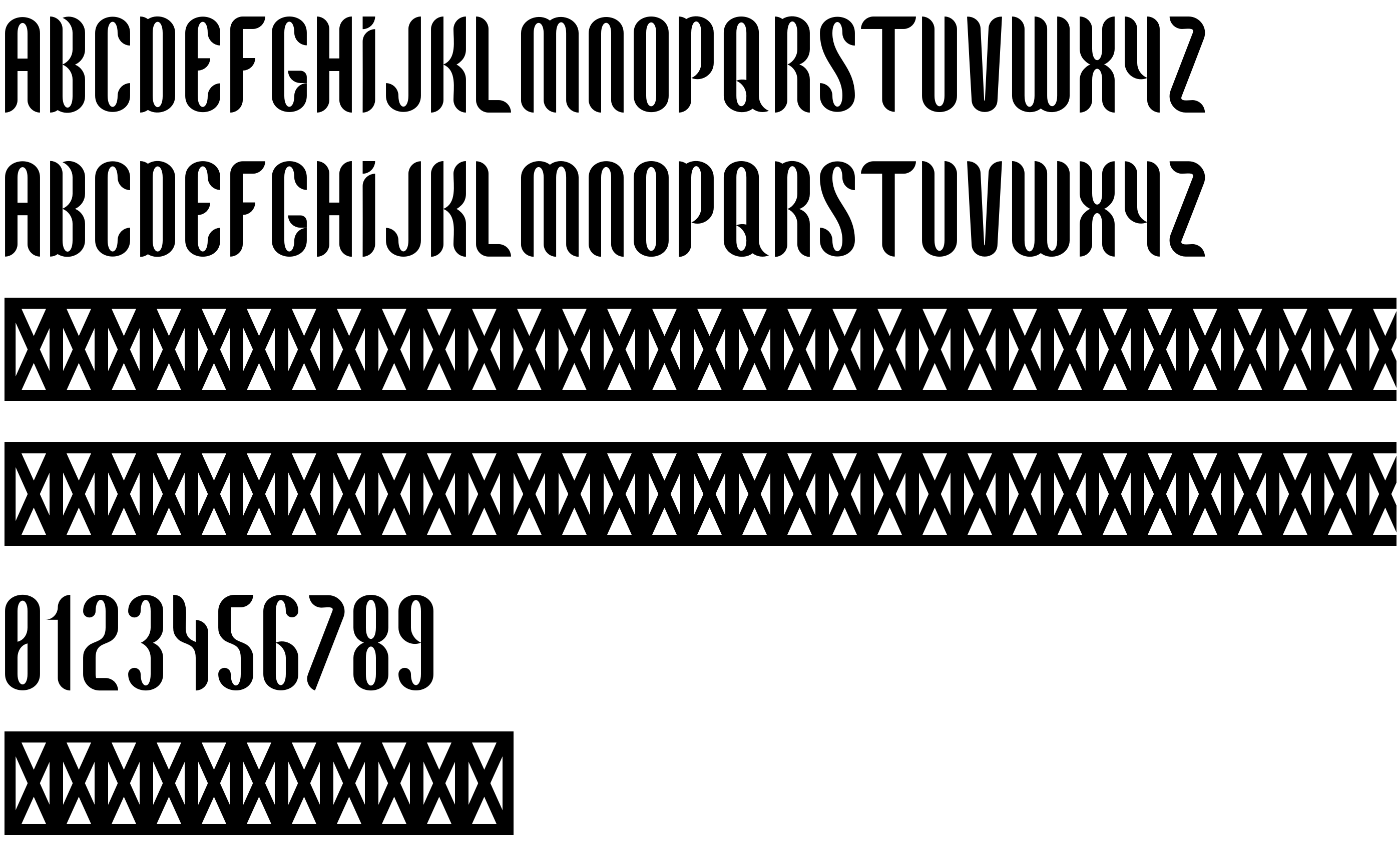 Preview font Bent-Knives