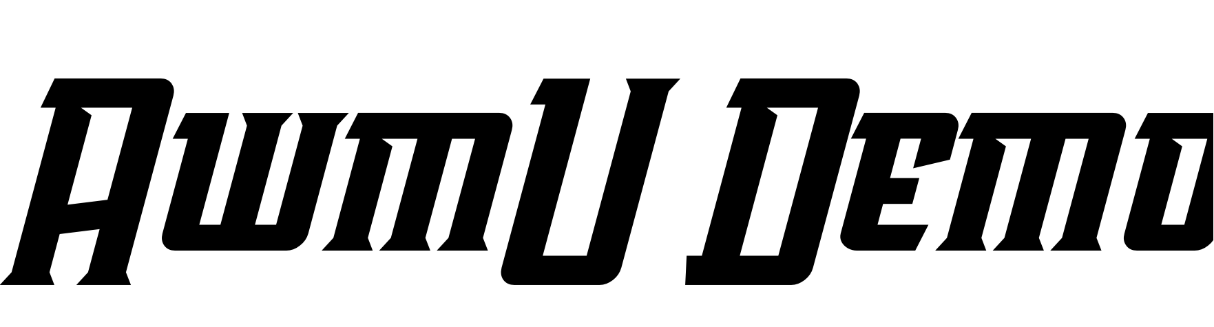 Font AwmU Demo
