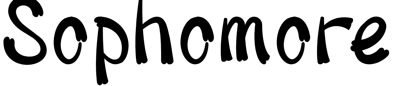 Font Sophomore