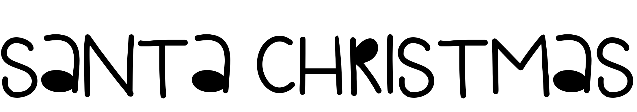 Font Santa Christmas
