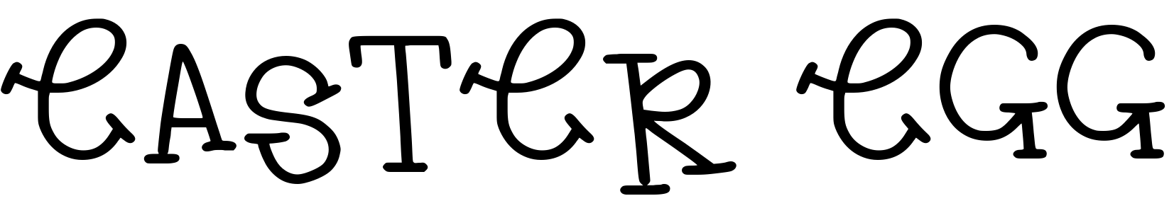 Font EASTER EGG