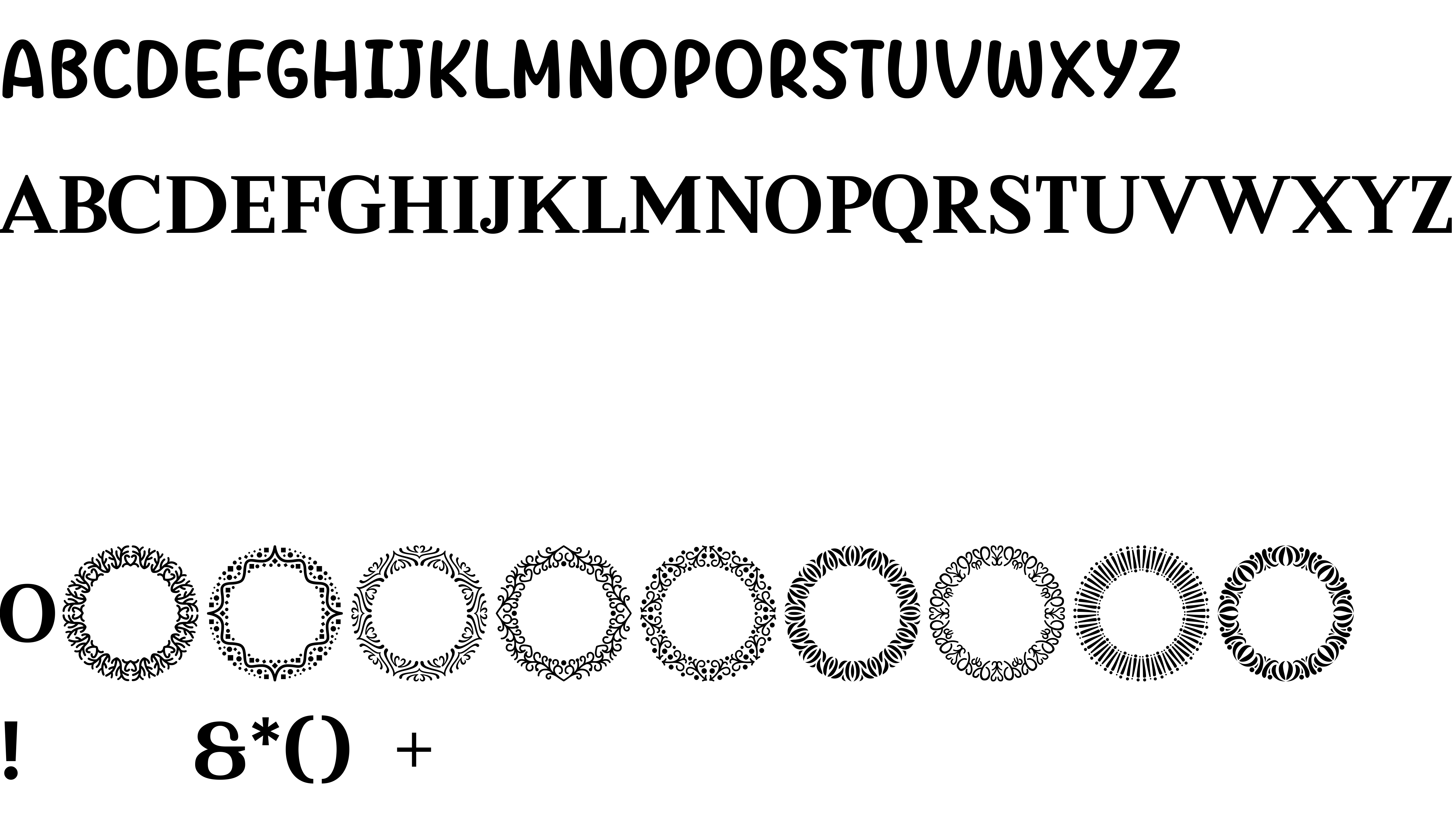 Preview font MOG rhythm