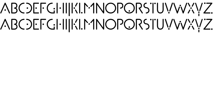 Шрифт Dottera