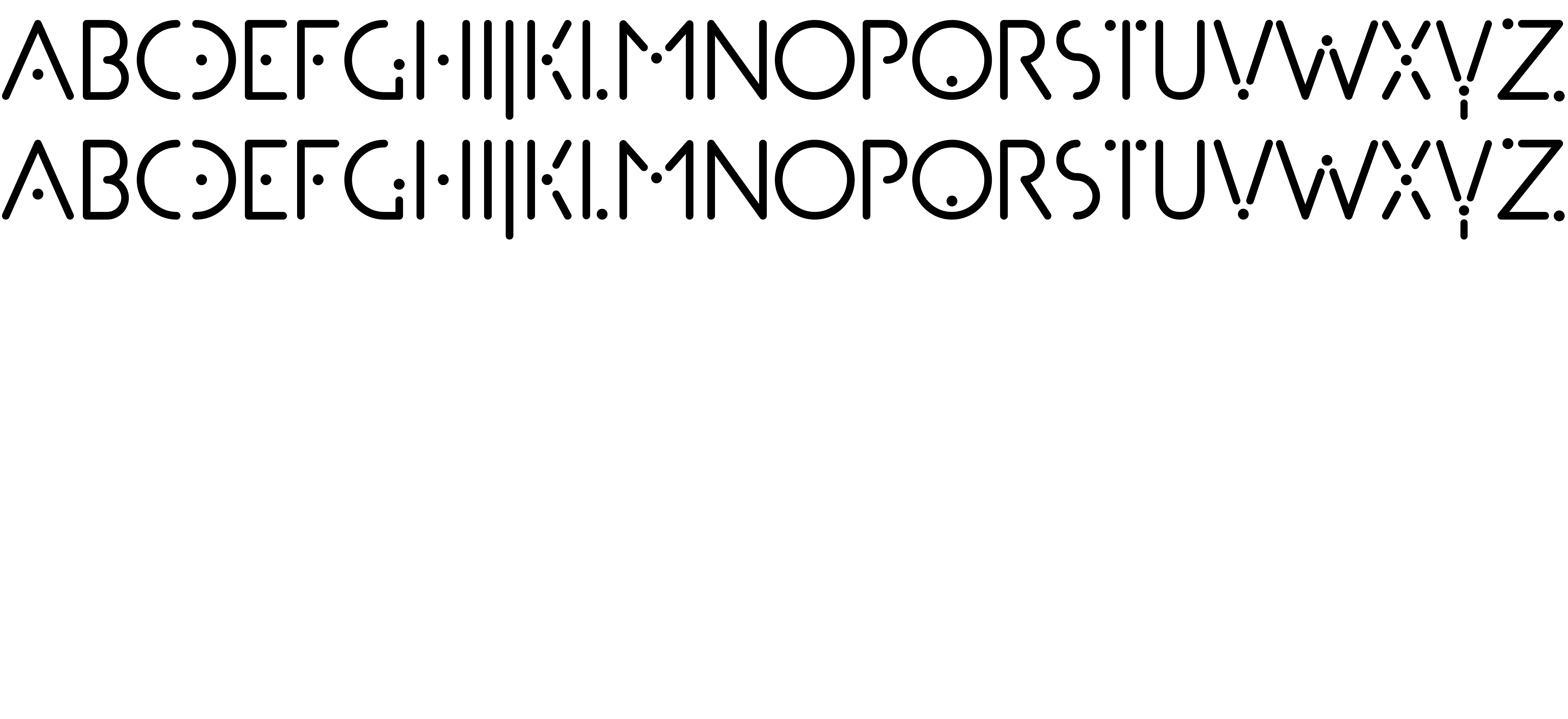 Preview font Dottera