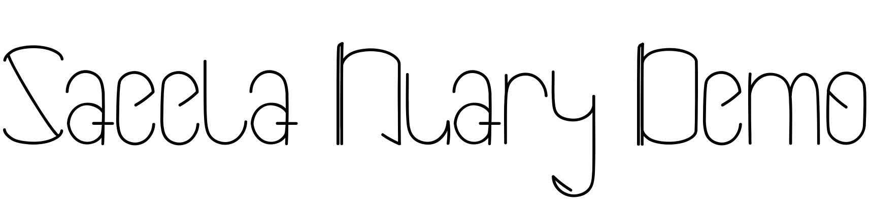 Font Saeela Nuary Demo