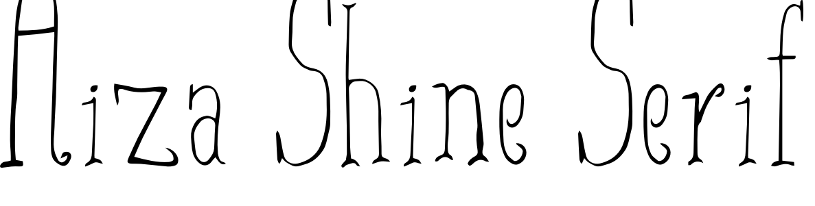 Font Aiza Shine Serif