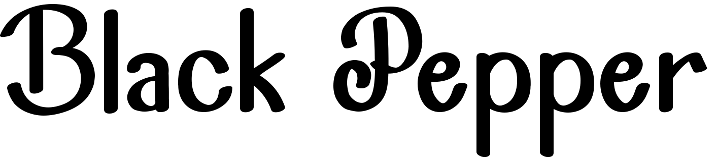 Font Black Pepper
