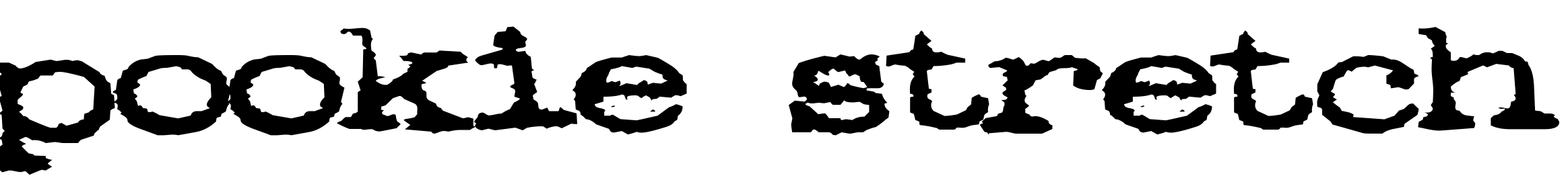 Font pookie stretch