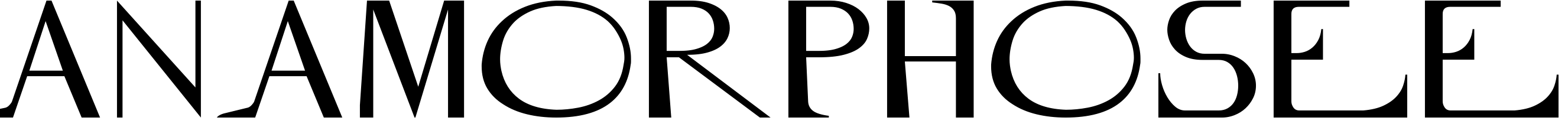 Font Anamorphosée
