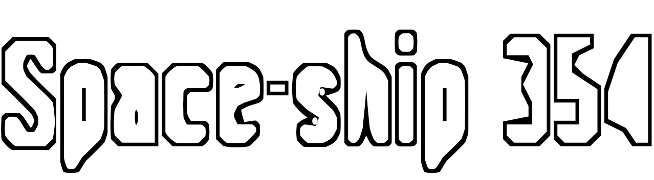 Font Space-ship 354