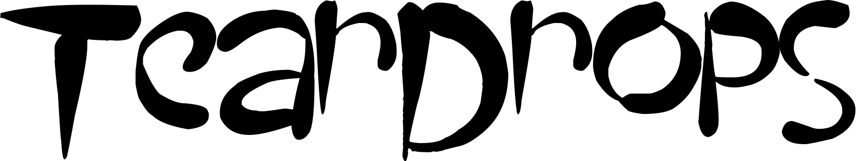 Font TearDrops
