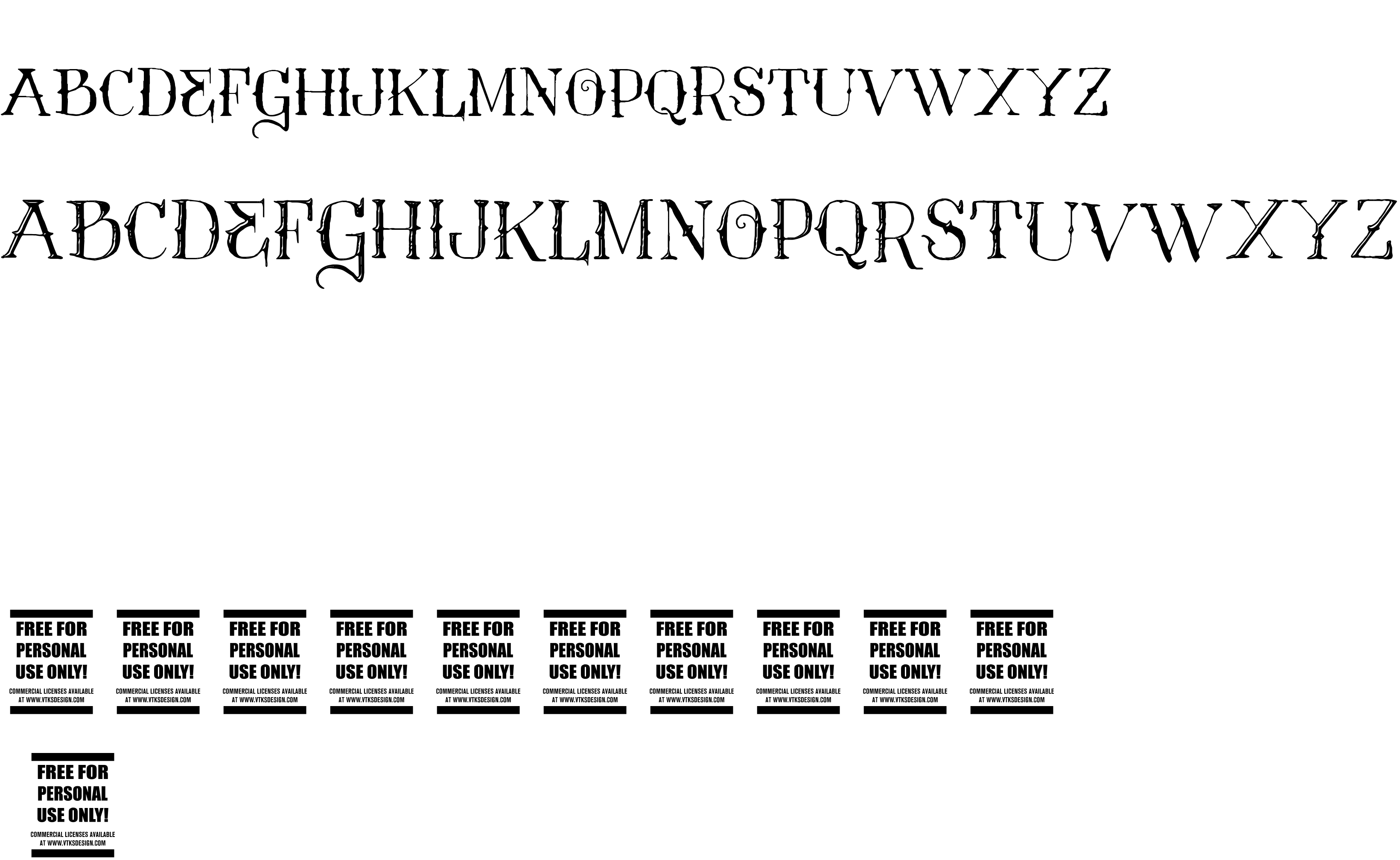 Preview font Vtks Contrast