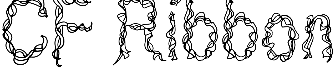 Font CF Ribbon