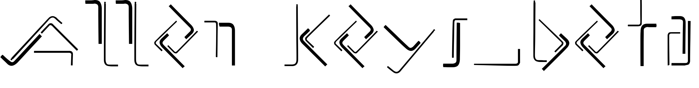 Font Allen Keys_beta