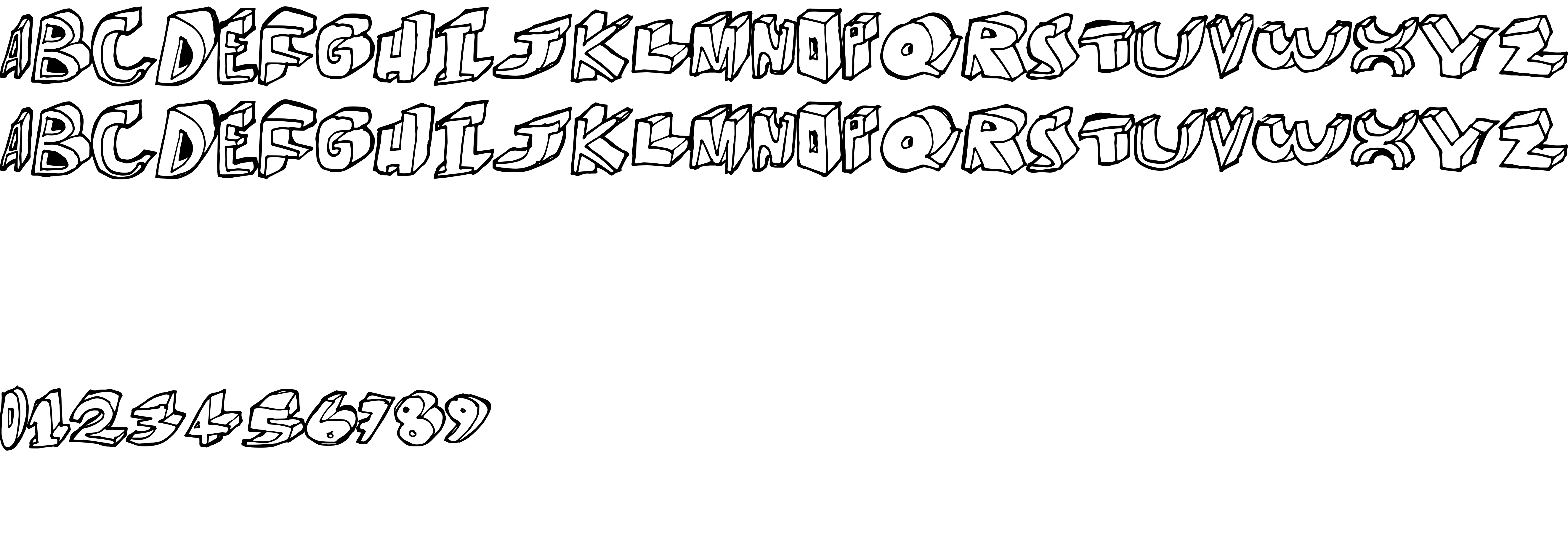 Preview font MoreDimension