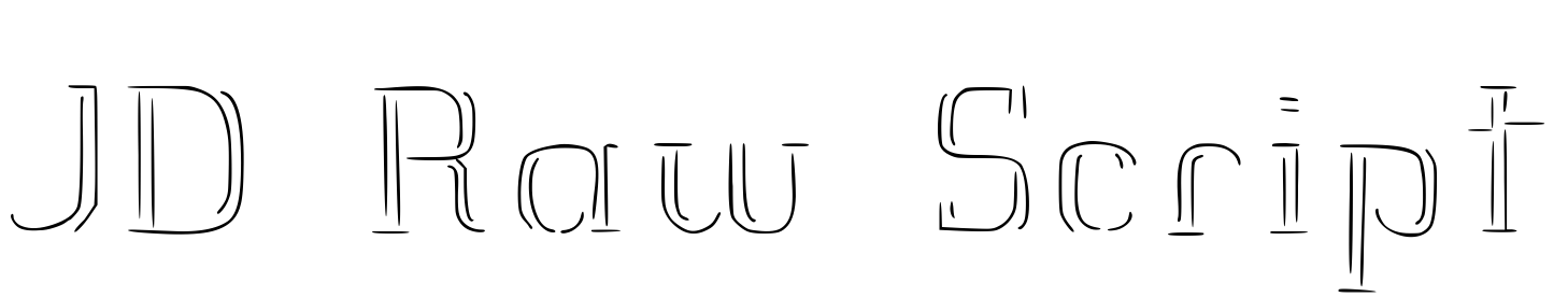 Font JD Raw Script