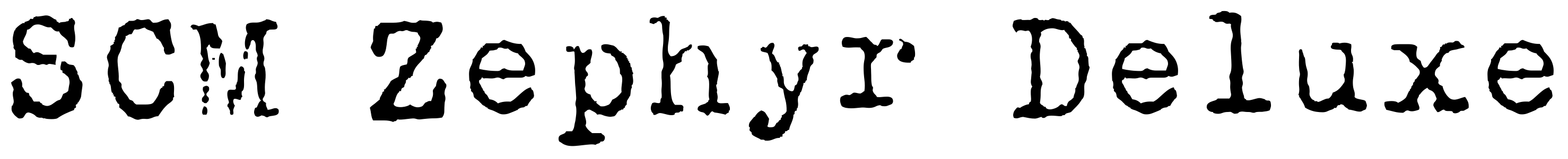 Font SCM Zephyr Deluxe