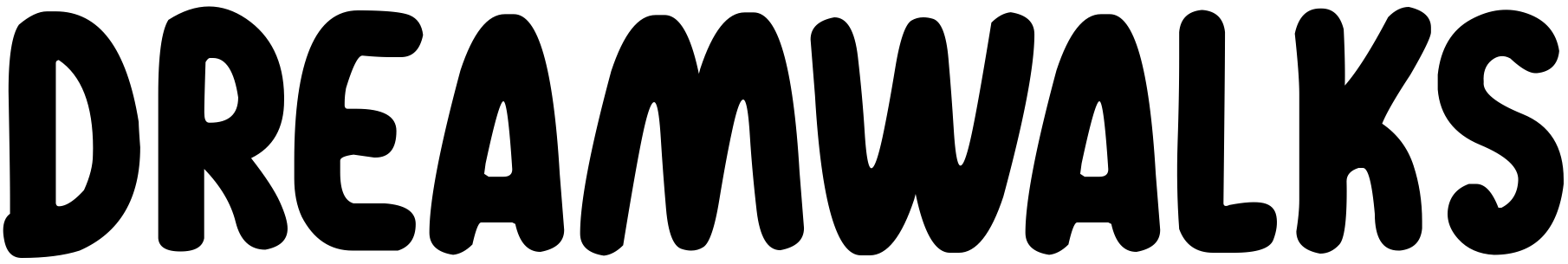 Font Dreamwalks