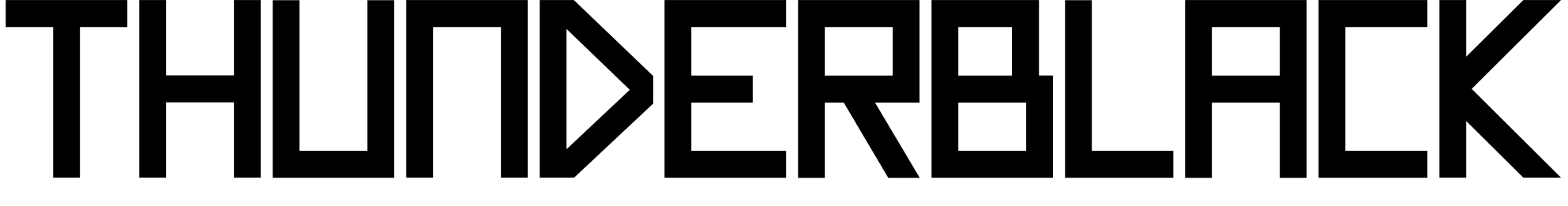 Font Thunderblack