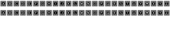 Шрифт Official Capitals Negative