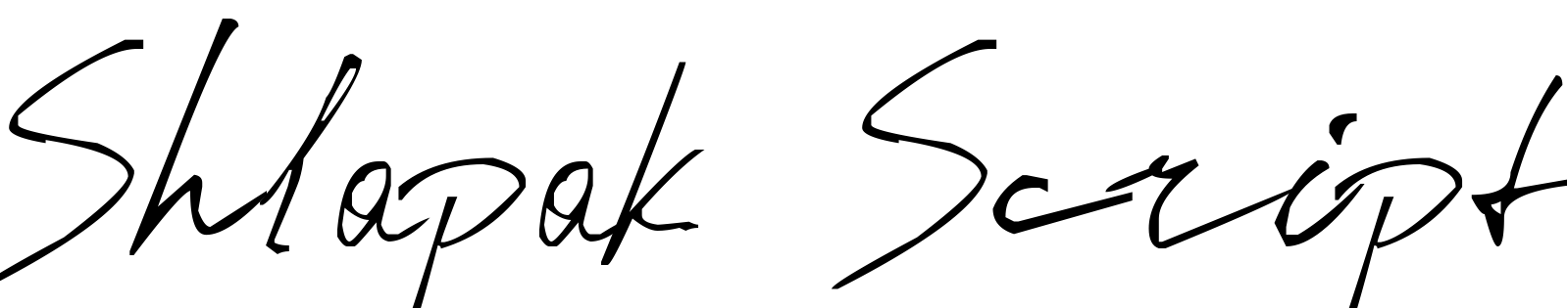 Font Shlapak Script