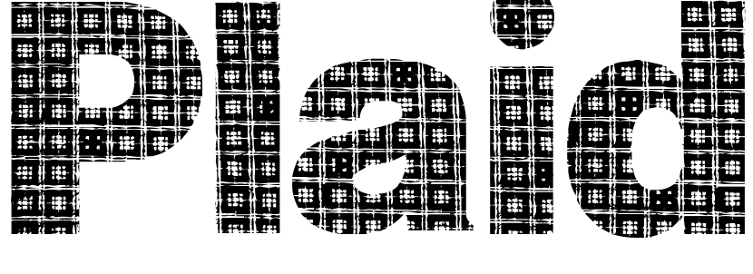 Font Plaid