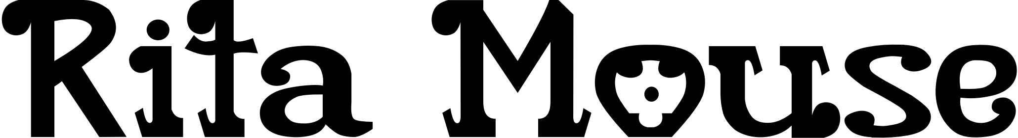 Font Rita Mouse