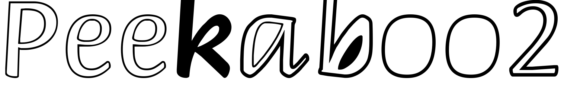 Font Peekaboo2