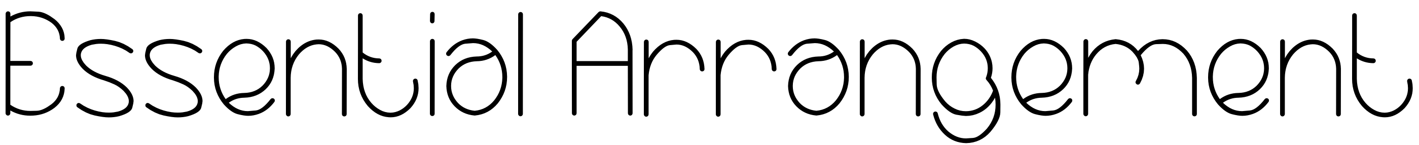 Font Essential Arrangement