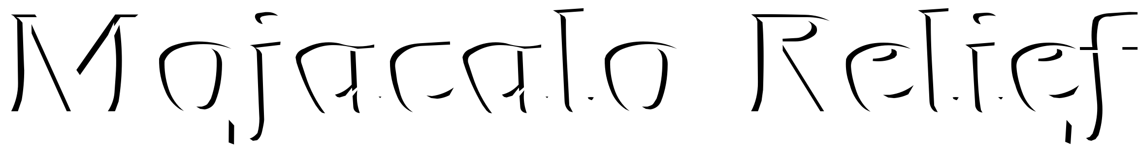 Font Mojacalo Relief