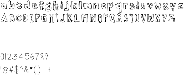 Font this way UP