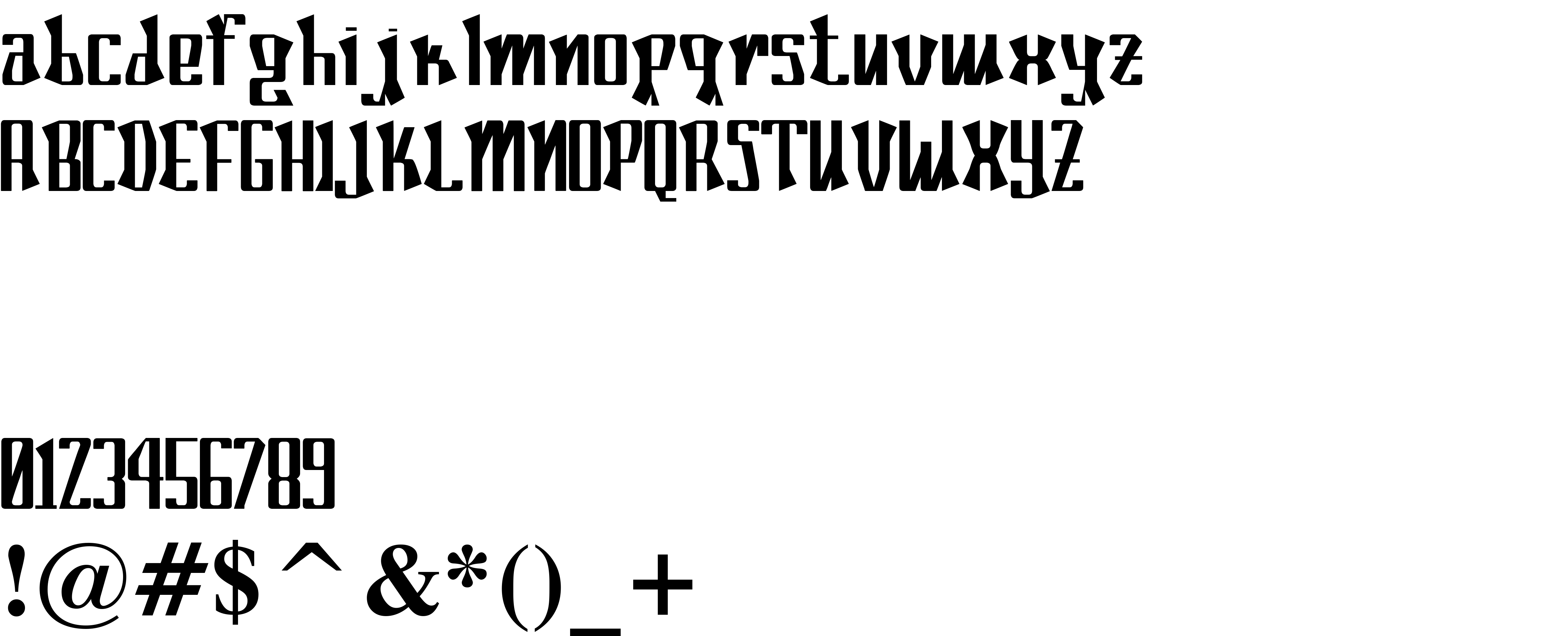 Preview font Poconeh