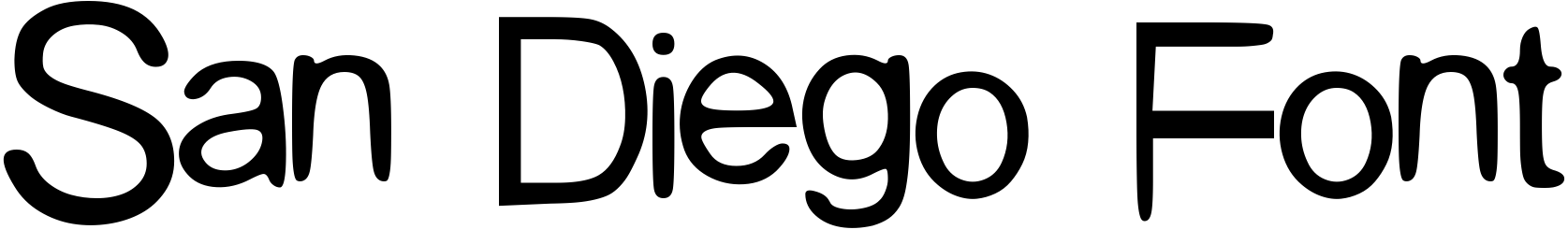 Font San_Diego_Font