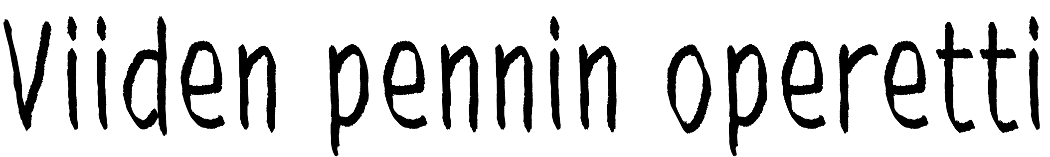 Font Viiden pennin operetti