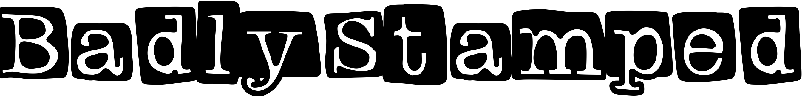 Font BadlyStamped