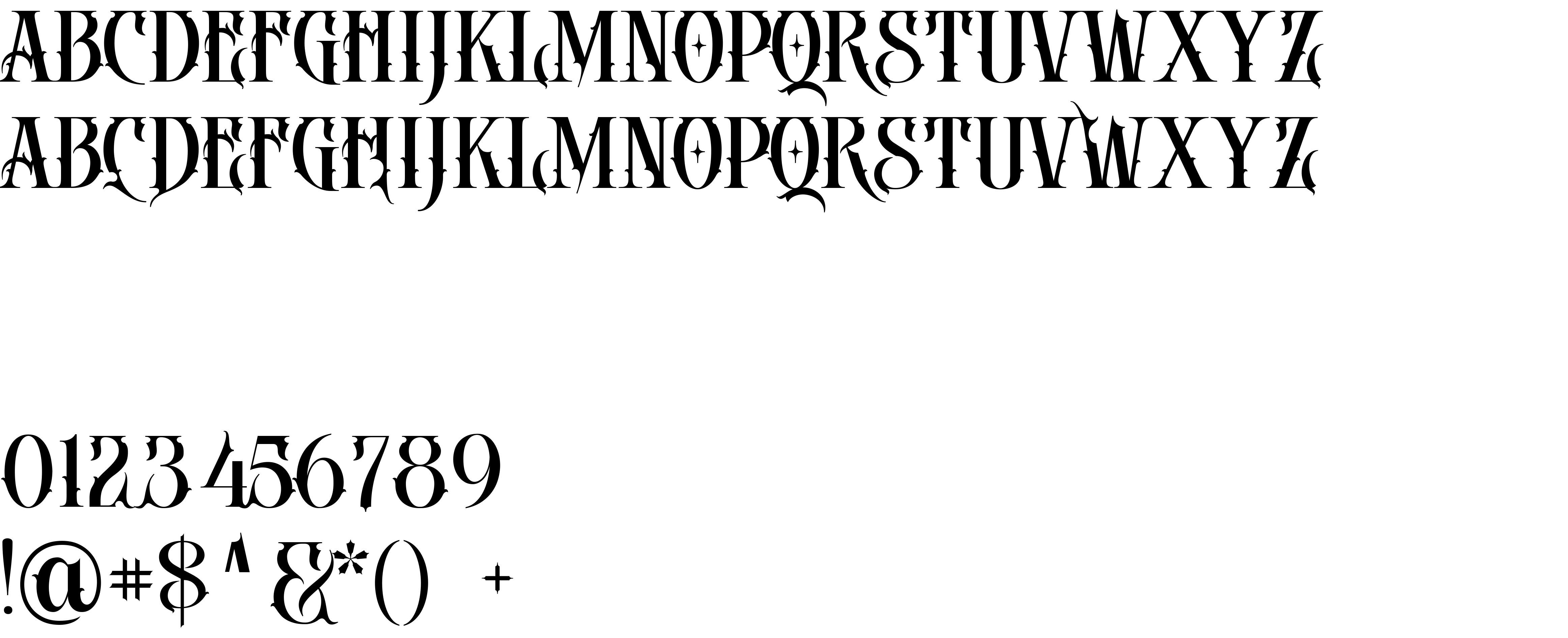 Preview font DEATH CROW DEMO