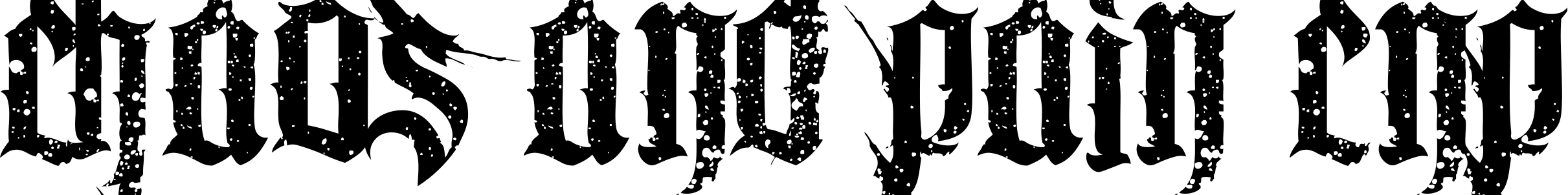 Font Chaos and Pain CnP