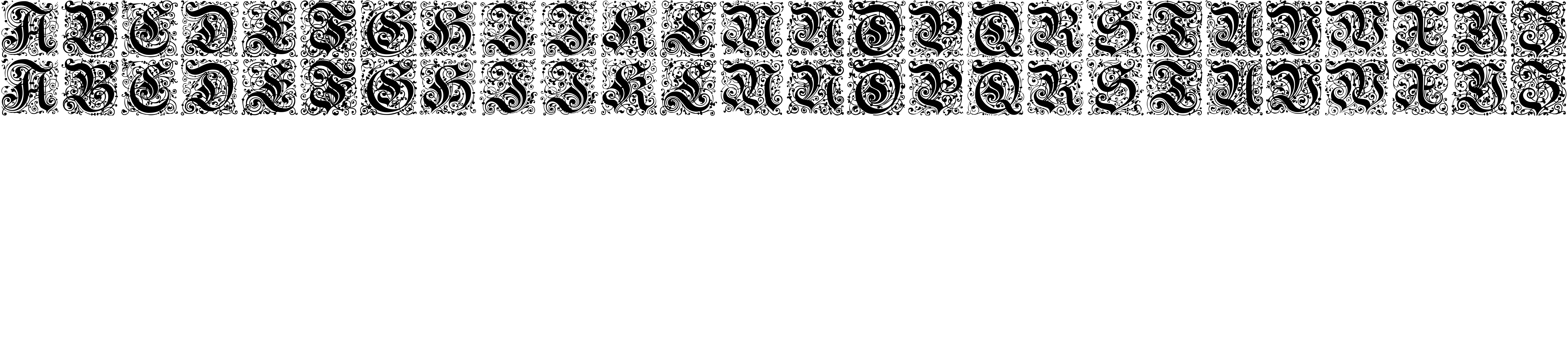 Preview font Kanzlei-Initialen