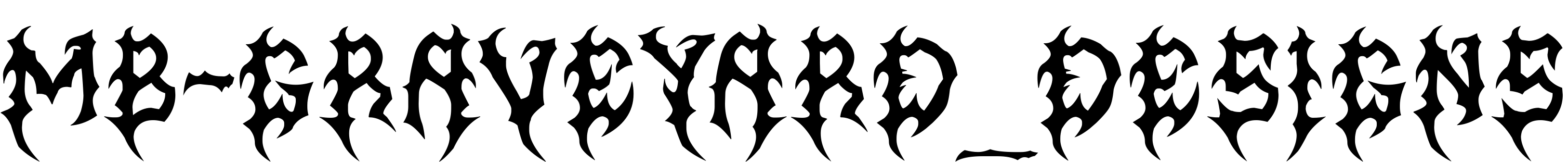 Font MB-Graveyard_Designs