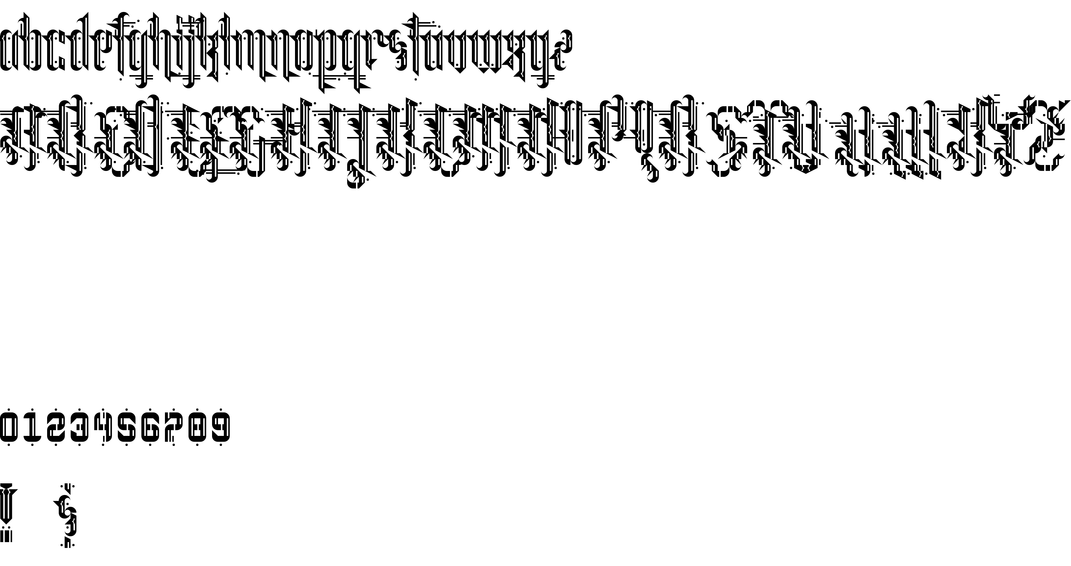 Preview font Grimeplex
