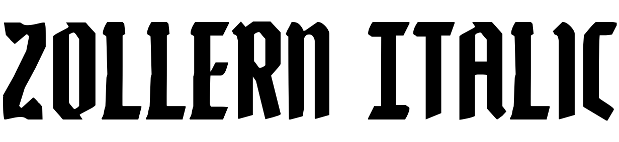 Font Zollern Italic