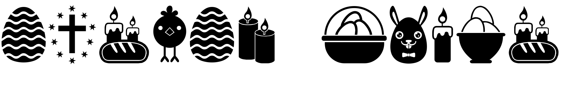 Font Easter Icons