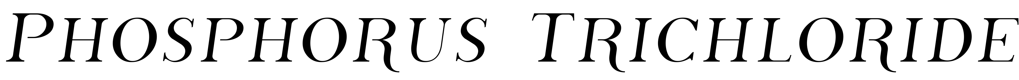 Font Phosphorus Trichloride