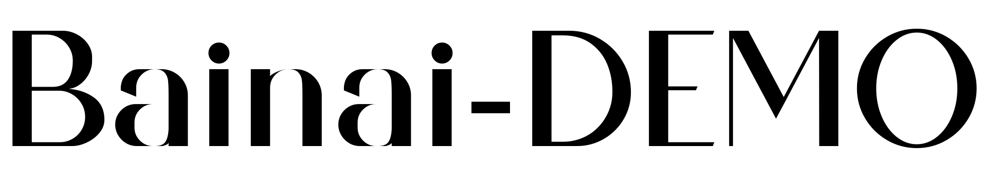 Font Bainai-DEMO