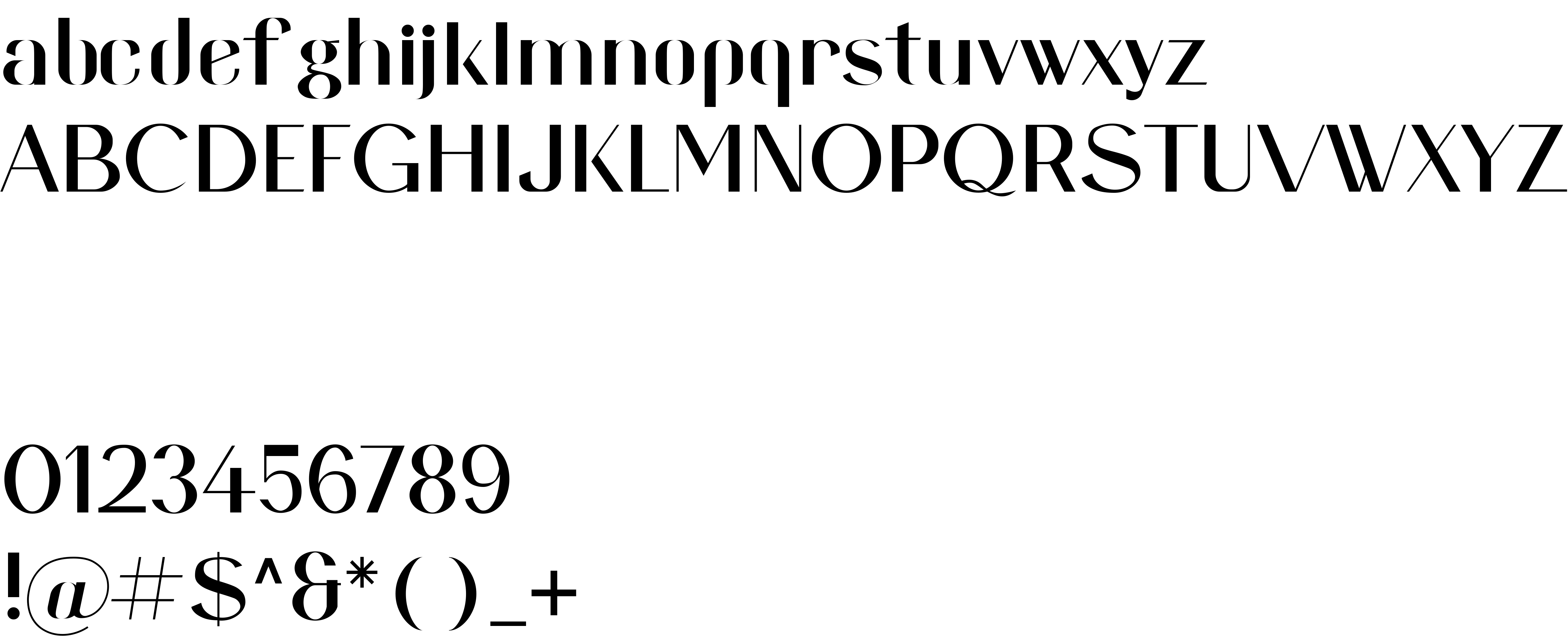 Preview font Bainai-DEMO